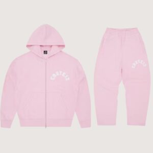 Corteiz Colly Arch Tracksuit Pink