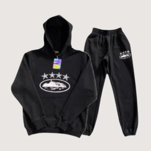 Corteiz 4 Star Black Tracksuit