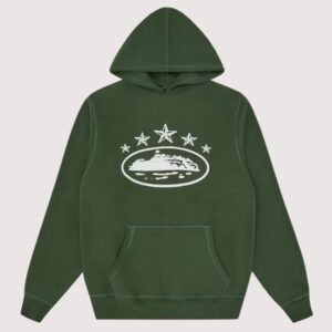 Corteiz 5 Starz Alcatraz Hoodie Green