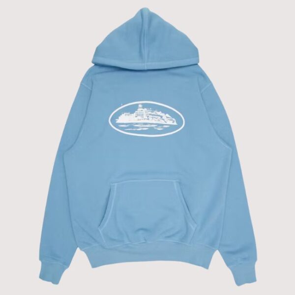 Corteiz Alcatraz Hoodie Baby Blue