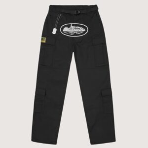 Corteiz 5 Starz Special Edition Black Guerillaz Cargo Pant Black