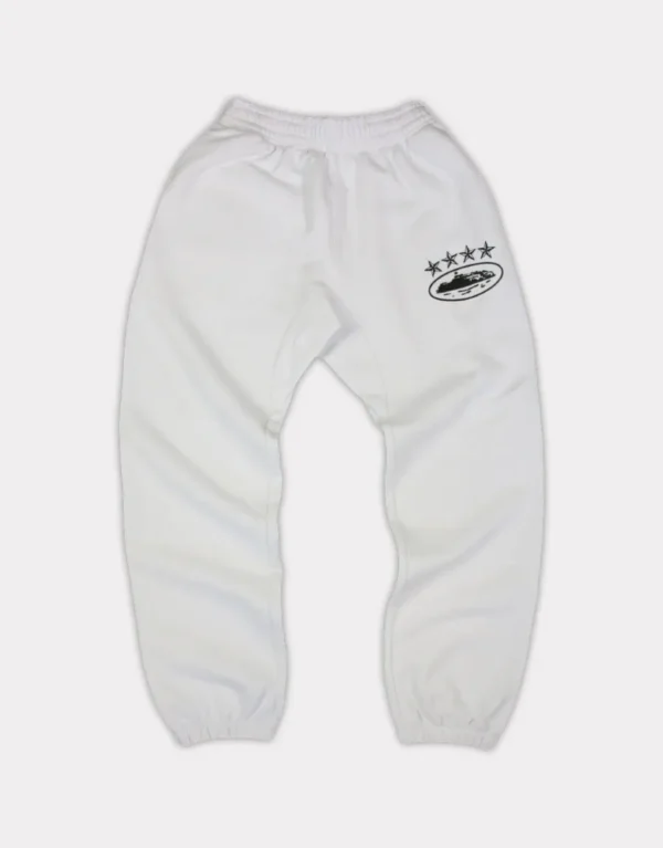 Corteiz 4Starz Alcatraz Sweatpants White