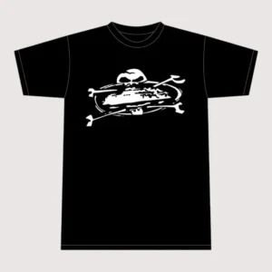 Corteiz Alcatraz Skull T-Shirt Black